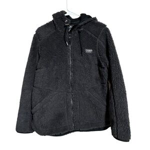 LL Bean Women's Mountain Pile Fleece Hoodie size L reg